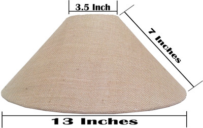 

RDC 13" Round Sand Brown Jute - B22 Holder Ring Size Table Lamps Lamp Shade(Cotton, Plastic)
