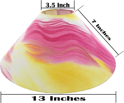 

RDC 13" Round Pink & Yellow Designer - B22 Holder Ring Size Table Lamps Lamp Shade(Cotton, Plastic)