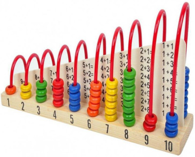 

RVOLD Wooden Double-Sided Calculation Shelf Abacus with Counting Addition Subtraction Maths Learning Toy(Multicolor)