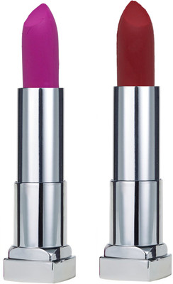 

KRAYONS SHEER MATTE LIPSTICK HOT AND BOLD SOFT CREAMY MATTE LIPSTICK (SET OF 2)(ROSE PETALS, SALSA RED)