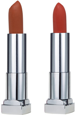 

KRAYONS SHEER MATTE LIPSTICK HOT AND BOLD SOFT CREAMY MATTE LIPSTICK (SET OF 2)(NUDE SKIN, SUNSET ORANGE)