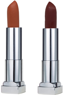 

KRAYONS SHEER MATTE LIPSTICK HOT AND BOLD SOFT CREAMY MATTE LIPSTICK (SET OF 2)(NUDE SKIN, SCARLET RED)