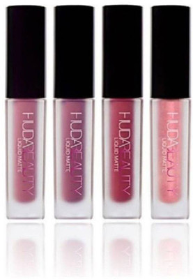 

Huda Beauty Minis Pink Edition Liquid Lipstick Set Of 4 (Multicolor)(PINK)