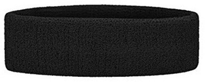 

SPORTSHOLIC Head Band Sweat Band Black Colour For Sports And Fitness Makeup Headband