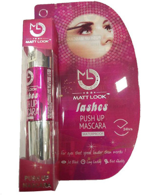 

Mattlook Lashes Push UP Mascara, Waterproof Long Lasting Jet Black 11 ml(Jet Black)