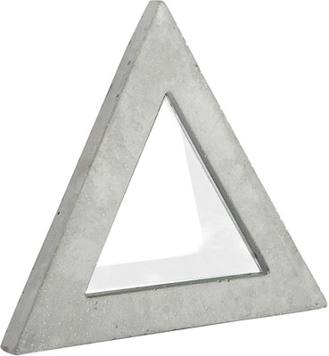 Casa Decor CDCM0003 Decorative Mirror(Triangle Finish : Grey) at flipkart