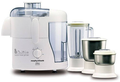 

Morphy Richards Philips_Divo Essential 500 Juicer Mixer Grinder(White, 3 Jars)