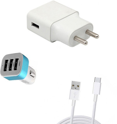 DAKRON Wall Charger Accessory Combo for HTC 10 evo(White)