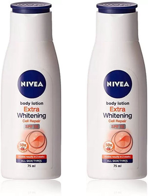

Nivea Extra Whitening Body Lotion ( Pack of 2 )(75 ml)