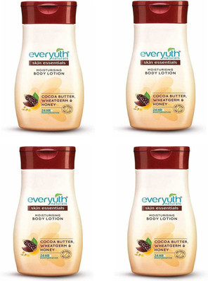 

EVERYUTH NATURALS MOISTURISING BODY LOTION 200ML HAVING COCOA BUTTER, WHEATGERM & HONEY(90 ml)