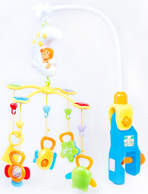 

ICE TREE Moon Baby Bed Bell Newborn 0-12 Months (Toys Music Hanging Baby Rattle Bracket Set Baby Crib Mobile Holder Baby Toys) Music Box