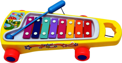

TOYZTREND TODDLERS FIRST MUSICAL HARP XYLOPHONE WITH 2 STICKS PREMIUM QUALITY AND SOOTHING SOUND(Multicolor)