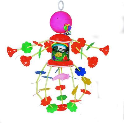 

Fun Villa Infant Jhoomar Musical Cradle Toy Nursery Merry go Round Battery Opreated(Multicolor)