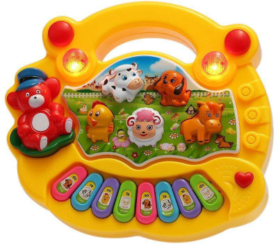

Munchkin Land Animal Farm Piano Music Toy Baby Toys(Multicolor)