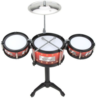 

Bestie Toys Small Jazz Drum with Incredible Sound 7 Pieces Set(Multicolor)
