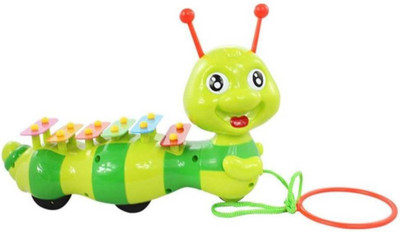 

BabyBliss Dragging Caterpillar Xylophone,Sound and Pulling Crawling Toy for Children Toddlers(Multicolor)