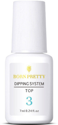 

Born Pretty Dip Dipping Powder Liquid System Quick Dry Long Lasting Nail Decoration Top(Clear)