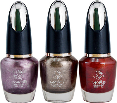 

Mars Pack of 3 nail polish Metallic-3(Pack of 3)