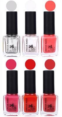 

Unique Nails Gel Nail Polish Set 2647 Multicolor(Pack of 6)