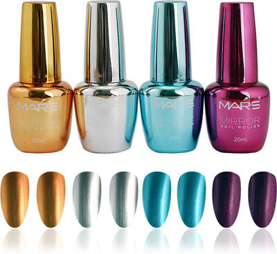 

Mars Mirror Shine Chrome Pack of 4 Nail Polish Mirror-1(Pack of 4)