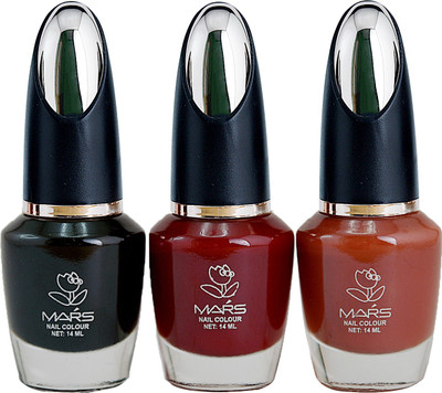 

Mars Dry Matte Pack of 3 Nail Polish DRY MATTE-1(Pack of 3)