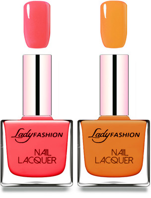 

Lady Fashion Cube Shaped Made In India Nail Polish Baby Pink, Nude(Pack of 2)