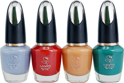 Mars Disco Matte Pack of 4 nail polish Disco-4(Pack of 4)