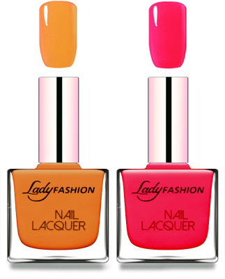 

Lady Fashion Cube Shaped Made In India Nail Polish Nude, Sweet Red(Pack of 2)