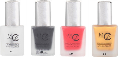 

Million Colors Premium Matte Nail Lacquer 101, 143, 144, g3(Pack of 4)