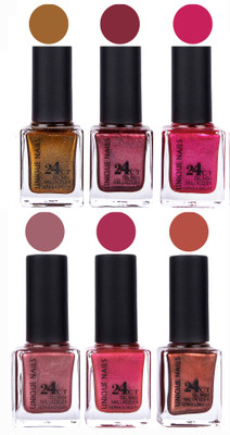 

Unique Nails Gel Nail Polish Set 2675 Multicolor(Pack of 6)
