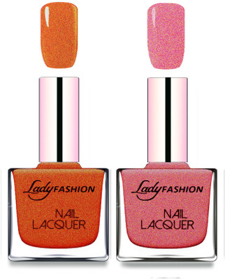 

Lady Fashion Cube Shaped Made In India Nail Polish Copper, Mauve(Pack of 2)