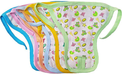 

Baby Shopiieee Baby Hosiery Cotton Cloth Padded Nappies Pack of 6 (0-3 Months) - GH-13, Multicolor