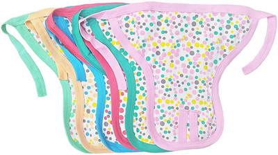 

Baby Shopiieee Baby Hosiery Cotton Cloth Padded Nappies Pack of 6 (0-3 Months) - GH-14, Multicolor