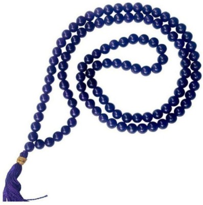 SHIVOHAM Blue Hakik Mala (Agate) Stone Necklace