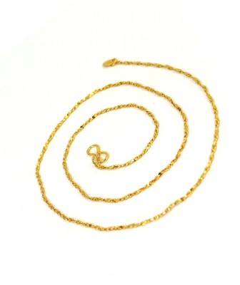 Sumangla Jewellers Designer Chains Inspired by Golden Shades Gold-plated Plated Brass Chain