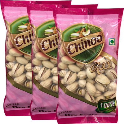 

Chinoo Roasted & Salted California Pistachio Nuts 100g (Pack of 3) Pistachios(300 g, Pouch)