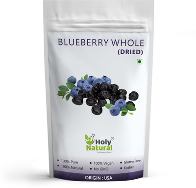 

Holy Natural Dried Blueberries Whole - 1 KG Blueberry(1 kg, Pouch)