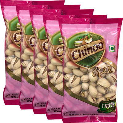 

Chinoo Roasted & Salted California Pistachio Nuts, 5 Packs of 100g Each Pistachios(500 g, Pouch)