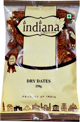 

indiana Dry Dates Premium Quality 250g Dry Dates(250 g, Pouch)