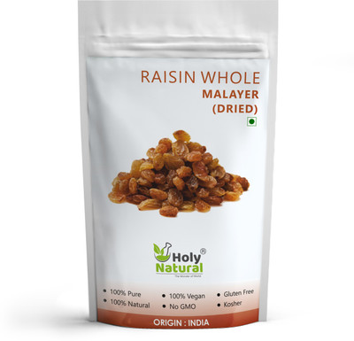 

Holy Natural Golden Raisin Kishmish (Malayer) - 1 KG Raisins(1 kg, Box)