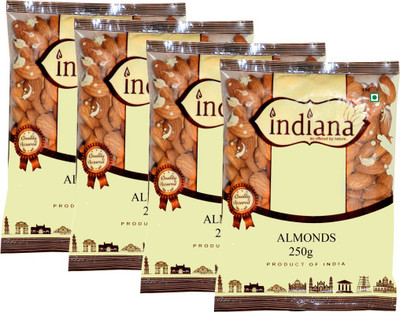 

INDIANA California Almonds 1000g (250g X 4) Almonds(250 g, Pouch)