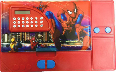 

Browner Dual Sharpner Spiderman Art Plastic Pencil Boxes(Set of 1, Multicolor)