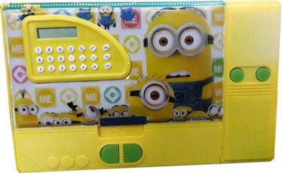 

Browner Dual Sharpner Minnions Art Plastic Pencil Boxes(Set of 1, Yellow)