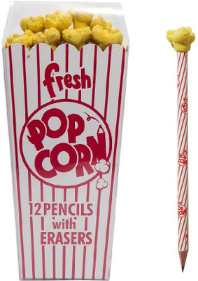 

Epyz 12 Pcs Popcorn Shaped Pencil With Eraser For Kids Pencil(Set of 12, Yellow)