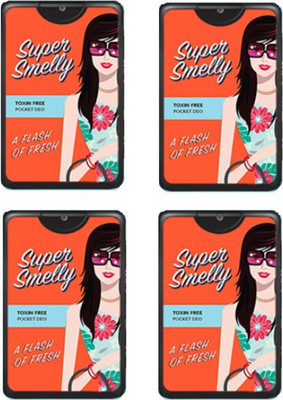 

Super Smelly A Flash Of Fresh 100% Toxin Free (20ml Each) Pocket Perfume - 80 ml(For Women)