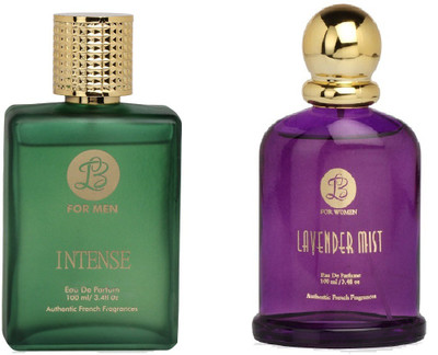 

Lyla Blanc Mens INTENSE & Womens LAVENDER MIST - (Set of 2 Perfume for Couple) (100ml each) Eau de Parfum - 100 ml(For Men & Women)