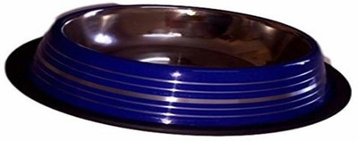 

Petsnhuman Medium Round Steel Pet Bowl(900 ml Blue)