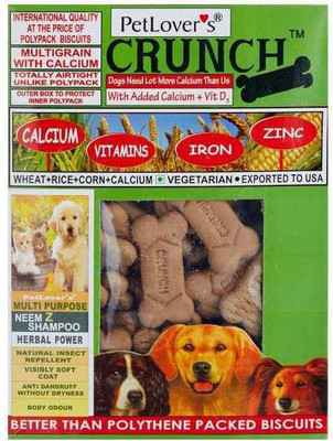 

Pet Lovers BLACK DOG COMPANY CRUNCH VEG BISCUITS Vegetable Dog Chew(900 g, Pack of 1)