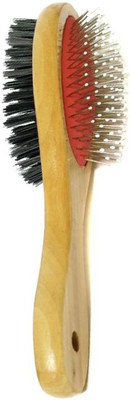 Furious3D Double Sided Wooden Pin Brush (SMALL) Wire-pin Brushes for Dog, Cat