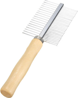 

Furious3D High Quality Wooden Handle Steel Needles Basic Comb for Dog, Cat